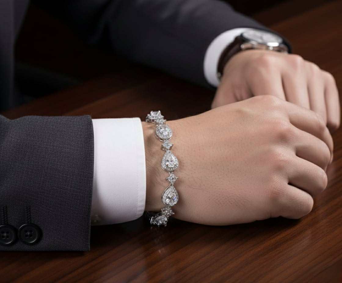 Stars and Teardrops Stylish Bracelet